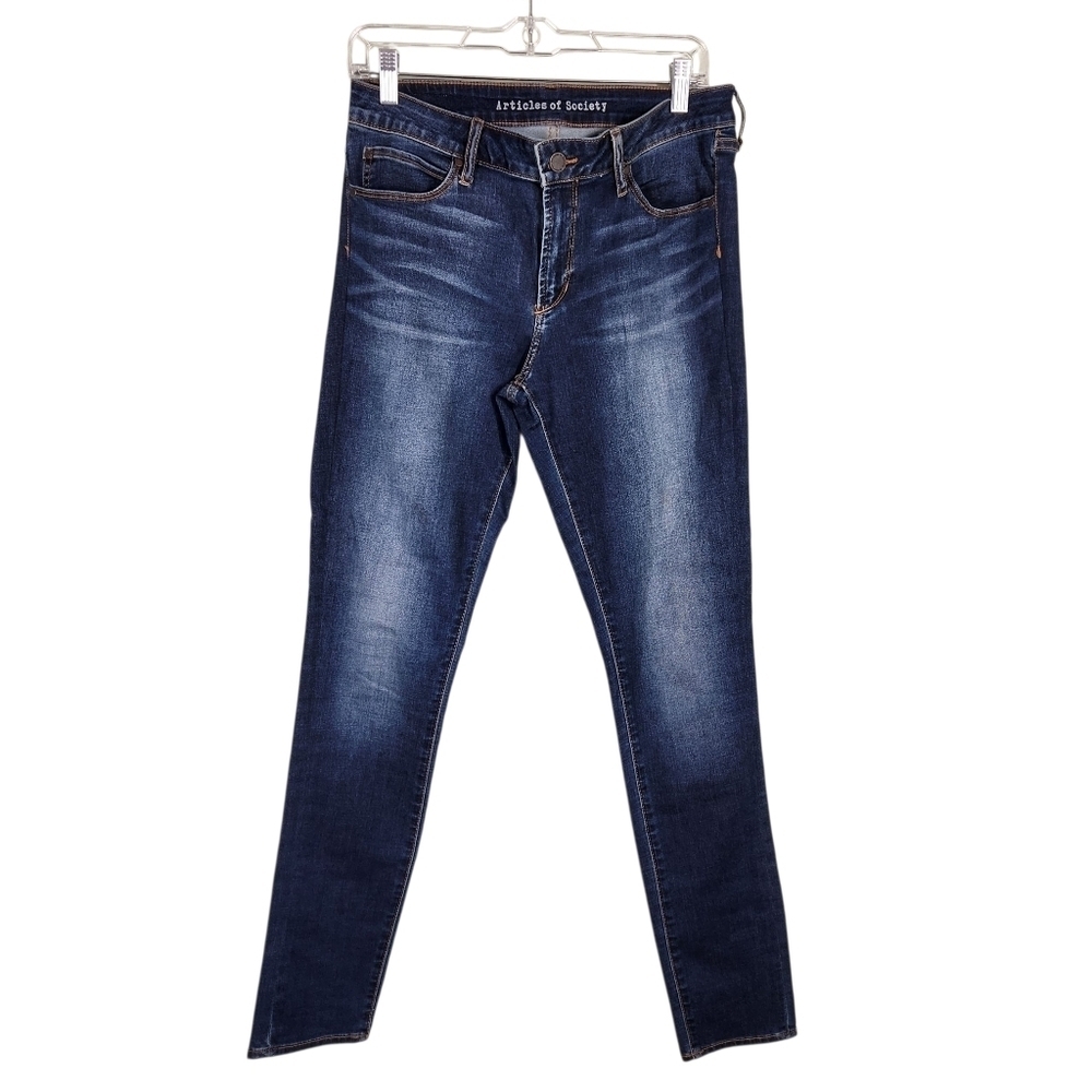 Anthropologie Articles Of Society Jeans stretchy waist, mid-rise bootcut, Sz 30